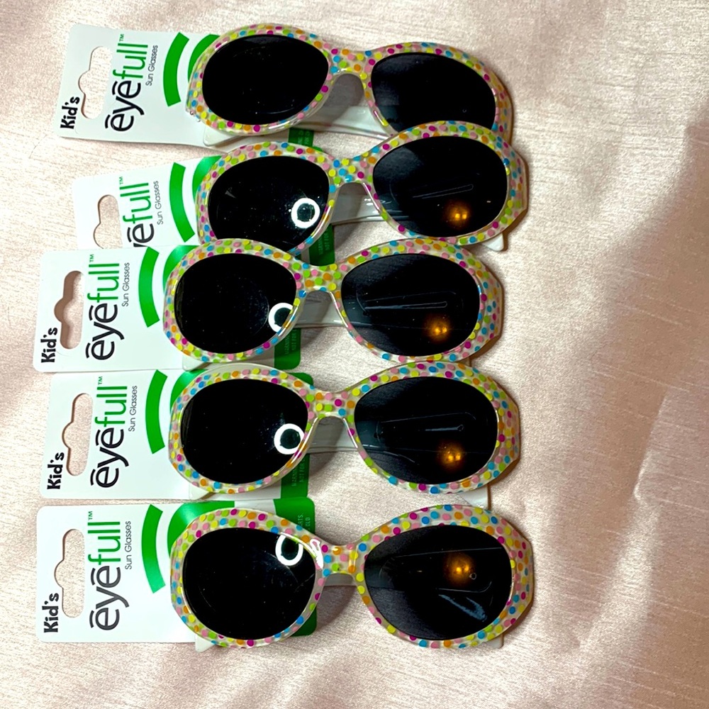 Girls PolkaDot Sunglasses (Set of 5)